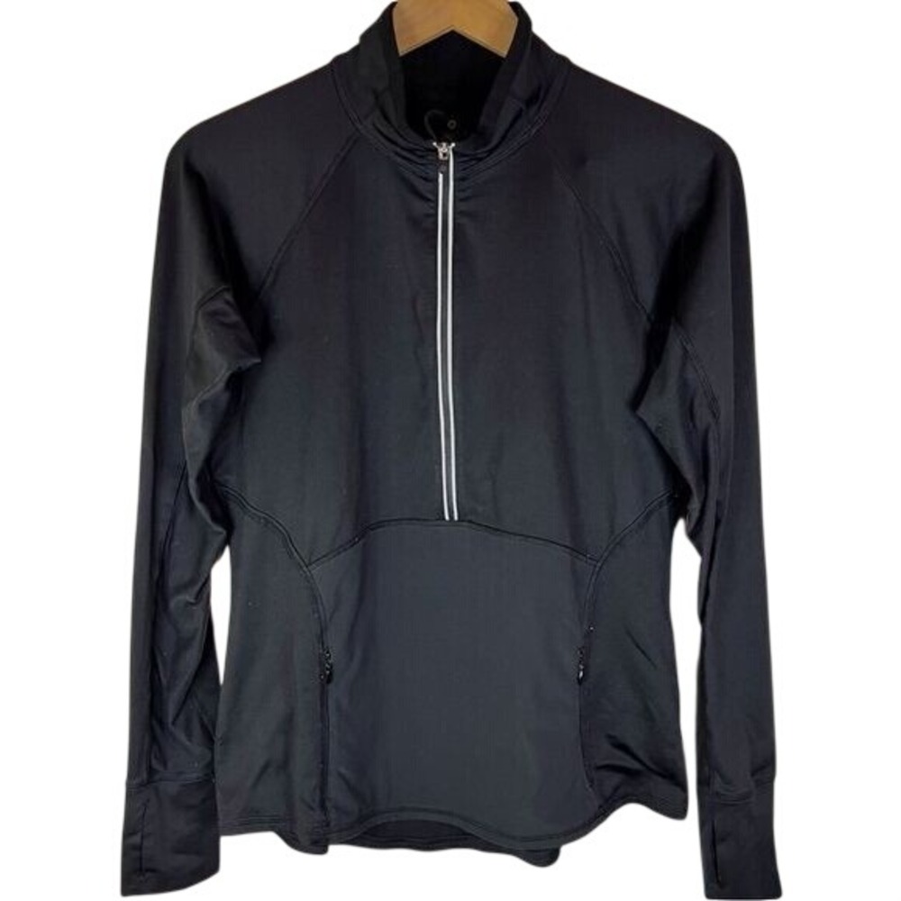 Athleta Plush Tech 1/2 Zip Warm Running Workout Top Jacket Size Medium